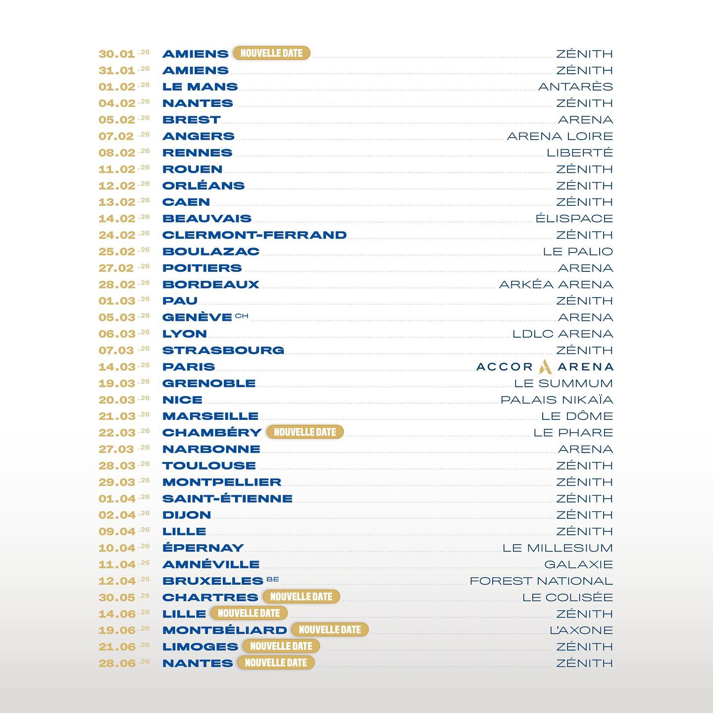 Kendji Girac Our 10 Years! Tour Poster 2026